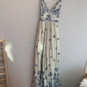 Floral Cotton Gap Maxi Dress